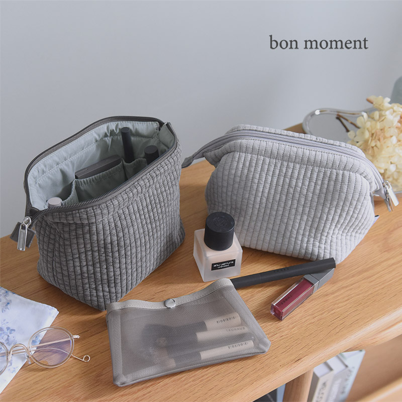 bon moment ヌビ風 整理ができるワイヤーポーチ/ボンモマン