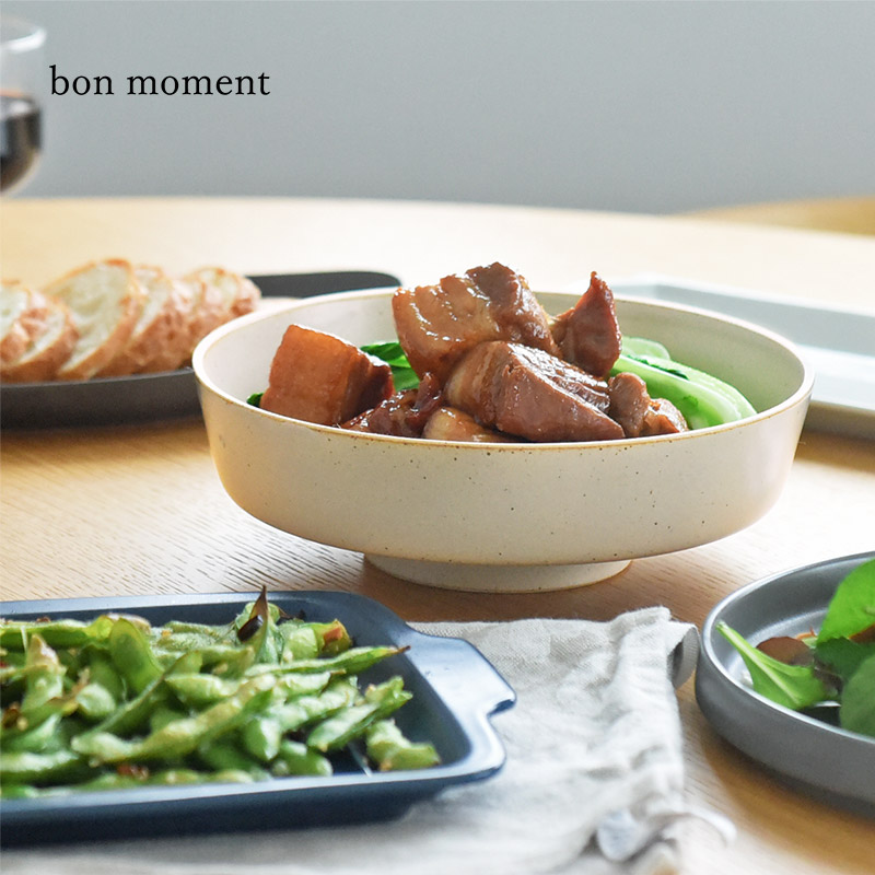 bon moment 毎日使いたくなる 脚付き大鉢 波佐見焼／ボンモマン