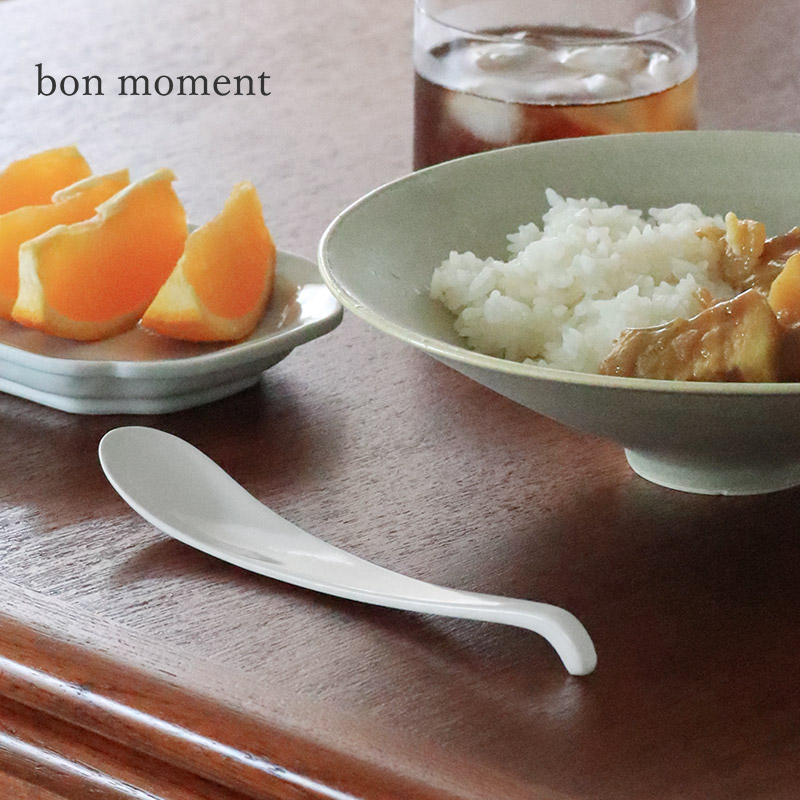 bon moment 口当たりなめらか 強化磁器 スリムスプーン/ボンモマン