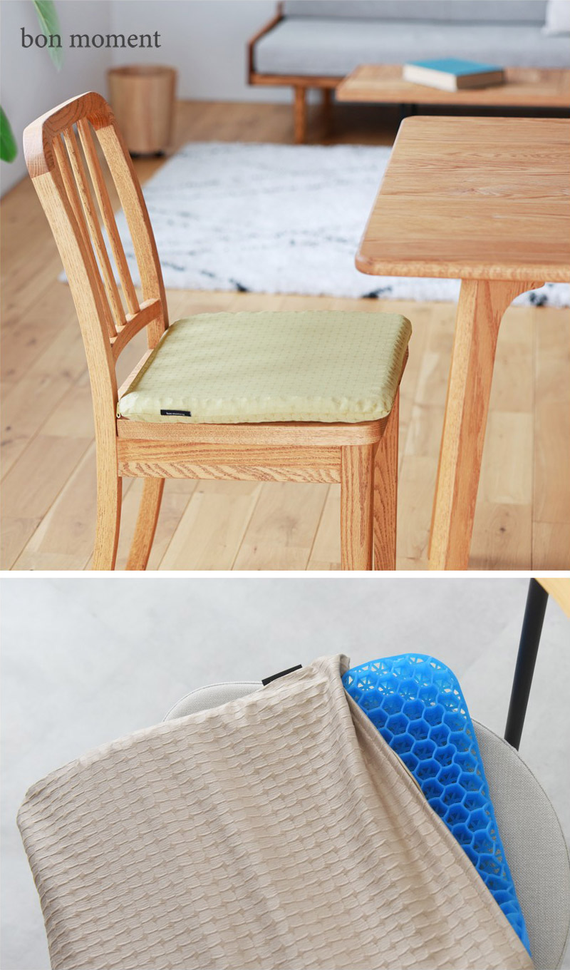 bon moment やさしい座り心地がつづく ゲルクッション hortensia/ボンモマン