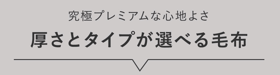 暑さとタイプが選べる毛布