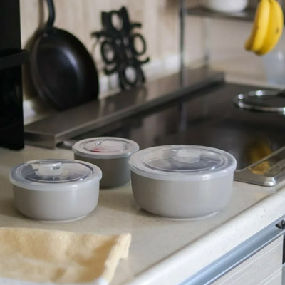  蓋つき保存容器 3サイズセット