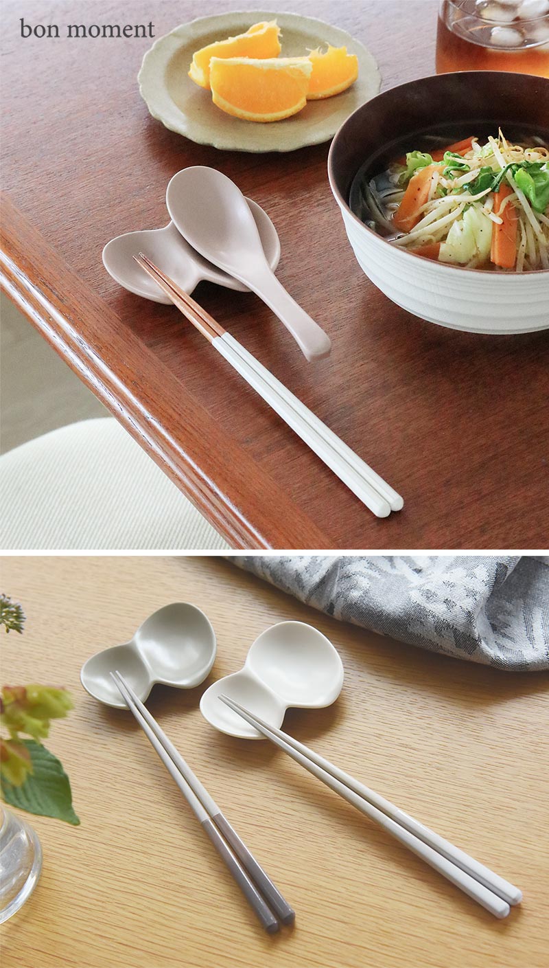 bon moment 毎日使いたくなる カトラリーレスト豆皿 美濃焼/ボンモマン