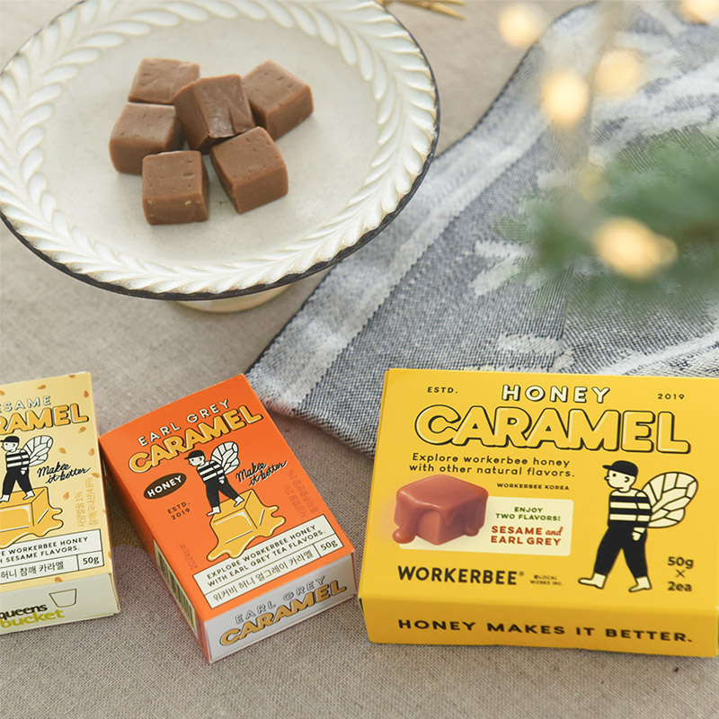 167306 WORKERBEE はちみつキャラメルセット(アールグレイ・ごま)