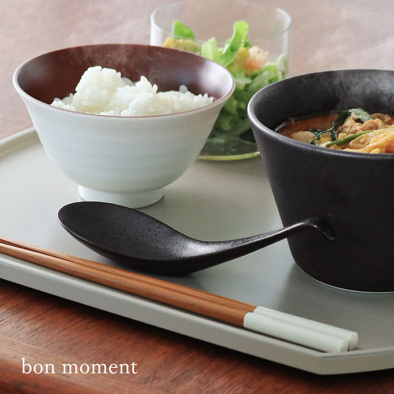 bon moment 口当たりなめらか 強化磁器 レンゲスプーン/ボンモマン