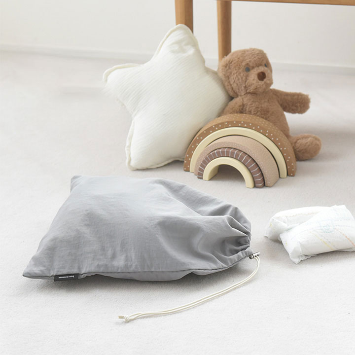 bon moment 消臭ポーチ 巾着型 42×32cm トラベル 旅行/ボンモマン