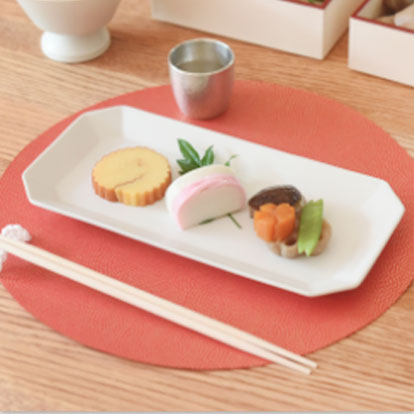 bon moment 毎日使いたくなる 八角長方皿 美濃焼／ボンモマン お正月