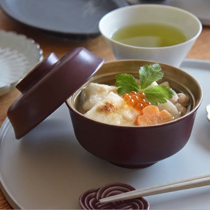 お正月を華やかにする 蓋つき椀 雑煮椀 山中塗