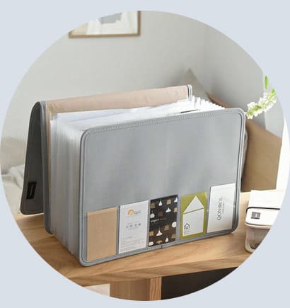 bon moment 【一緒に並べて整う 】 がばっと開いて見やすい 書類収納ケース Lサイズ A4サイズ／ボンモマン