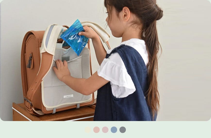 kukka ja puu ランドセルパッド 洗える メッシュ 蒸れない 背中 背あて 保冷剤 ポケット付 通学／クッカヤプー