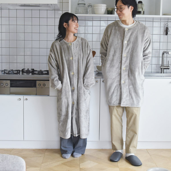 bon moment 軽くてあったかい 着る毛布 ルームウェア マイクロファイバー／ボンモマン