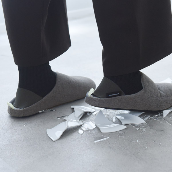 DayDay.で紹介されました！bon moment 普段の備えに 防災スリッパ 踏み抜き防止／ボンモマン