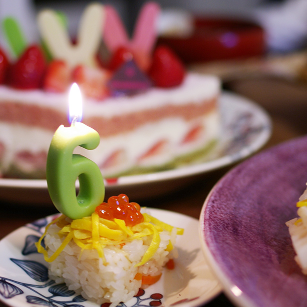 ひな祭りのちらし寿司ケーキ ~幼児むけアレンジ