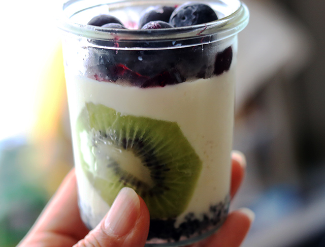 WECKで作るフルーツレアチーズケーキ