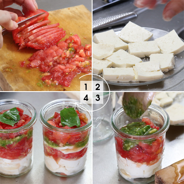 【15分で作れるアペリティフ(前菜)6種】第1回「豆腐のカプレーゼ風」