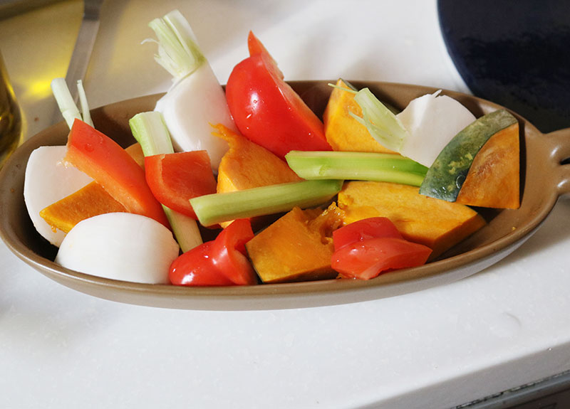 魚焼きグリルであと一品「アジのアヒージョ」&「根菜ホットサラダ」の作り方