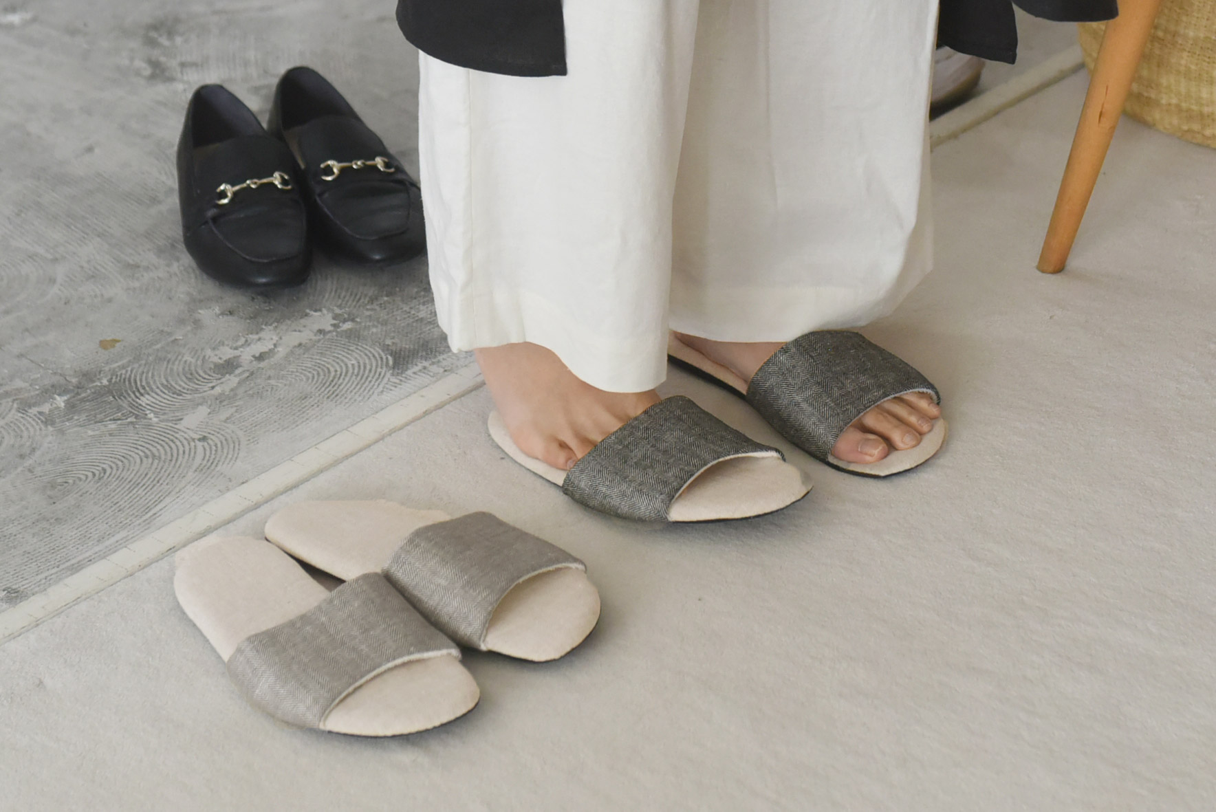 インスタグラマーさんが選ぶ夏のスリッパ決定版! bon moment(ボンモマン)の丸洗いできるリネンスリッパ