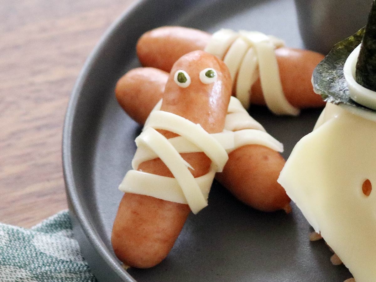 今年のハロウィンご飯はコレ!「おばけチーズのチキンライスプレート」