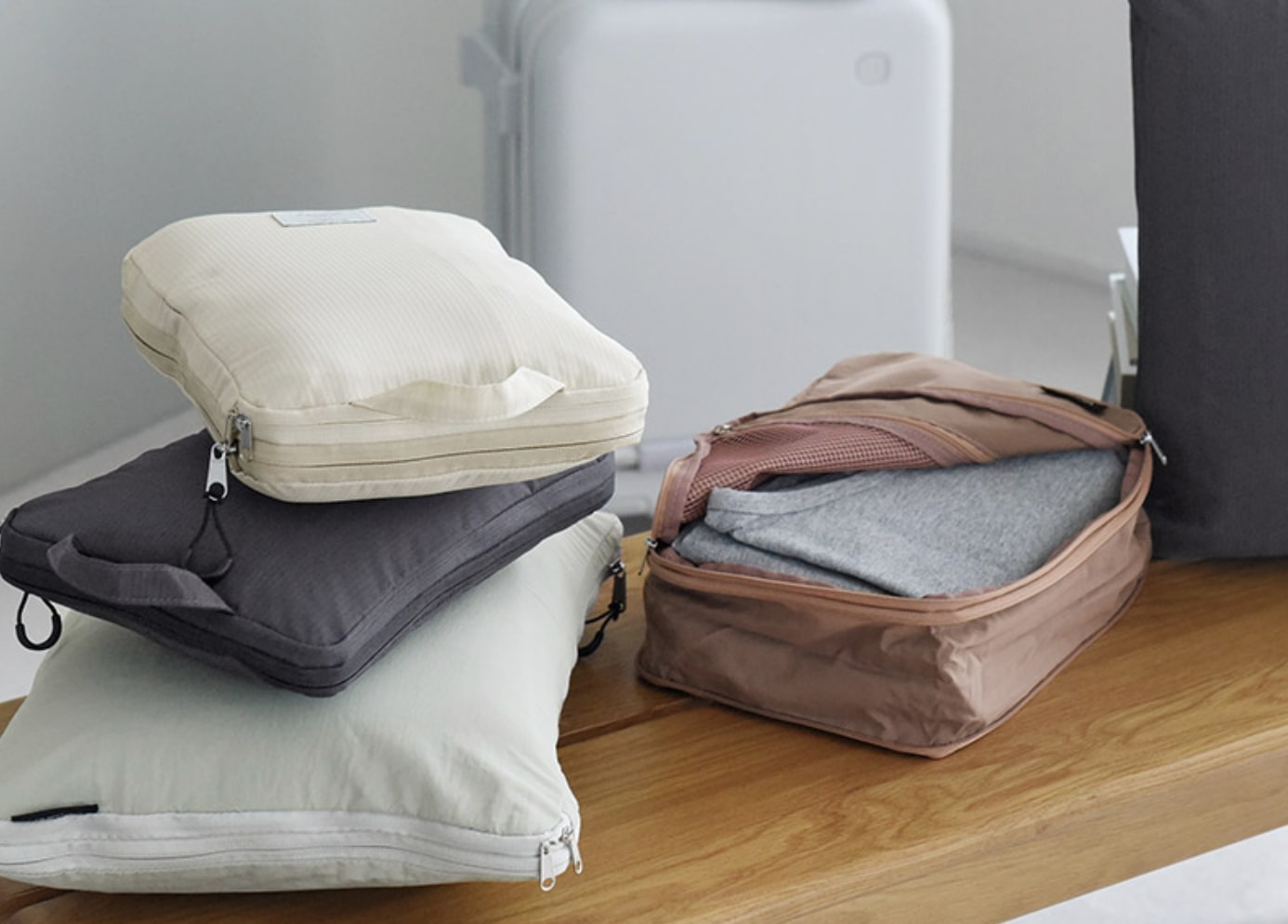 家族旅行では1人1個が当たり前！？インスタグラマーさんの旅行で「圧縮トラベルポーチ」が活躍中