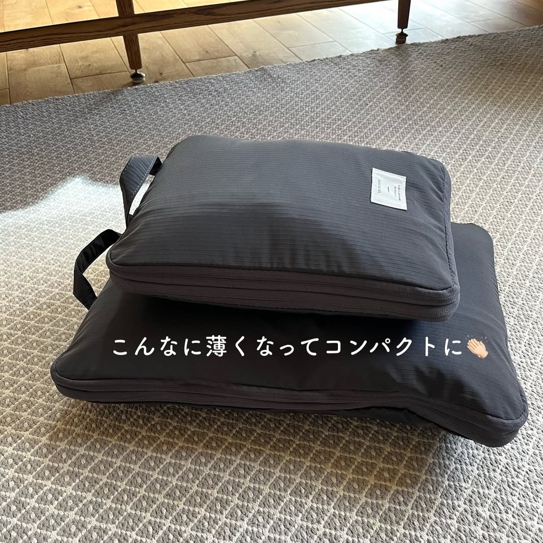 家族旅行では1人1個が当たり前!?インスタグラマーさんの旅行で「圧縮トラベルポーチ」が活躍中