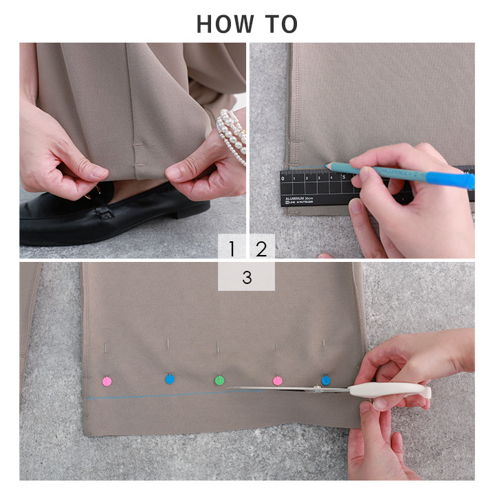 低身長さん集まれ～！お家で裾直しできる「楽ちんキレイなパンツ」をスタッフが着てみました