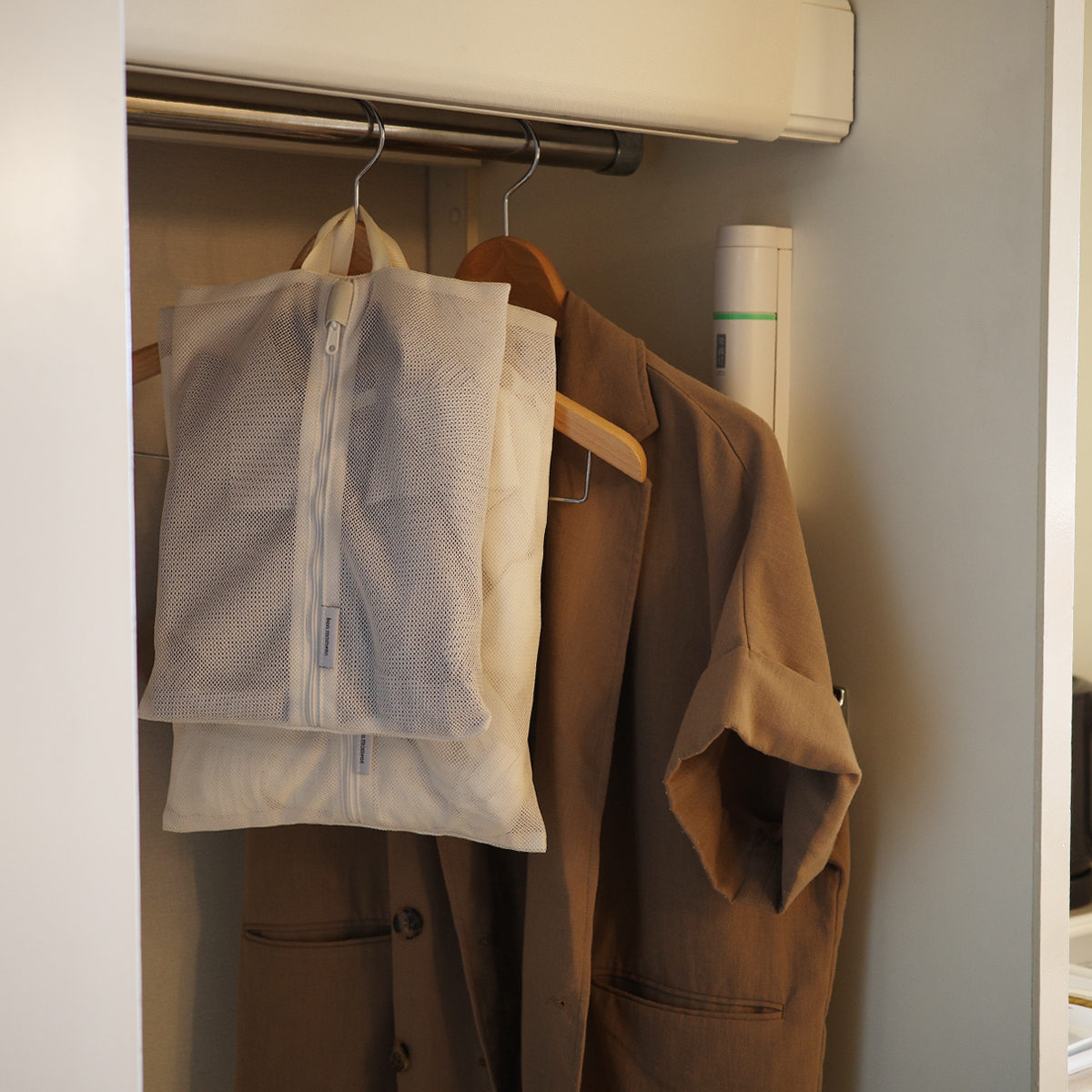 旅やジム、ヨガのお供にも！洗濯機ポンッができる「メッシュトラベルポーチ」でプチストレスを解決