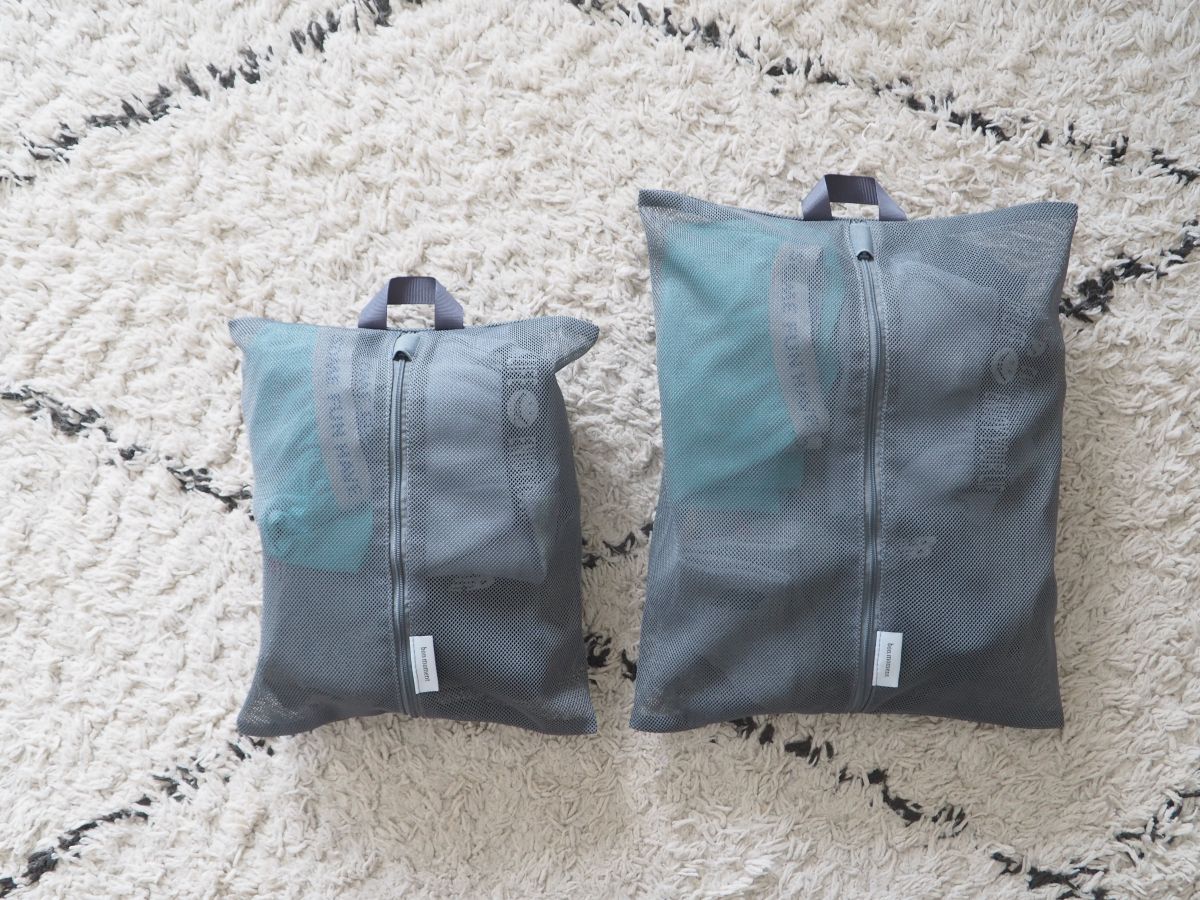 面倒な後片付けが一手間減る！「洗濯ネットになる衣類ポーチ」で旅行後の荷ほどきが快適に
