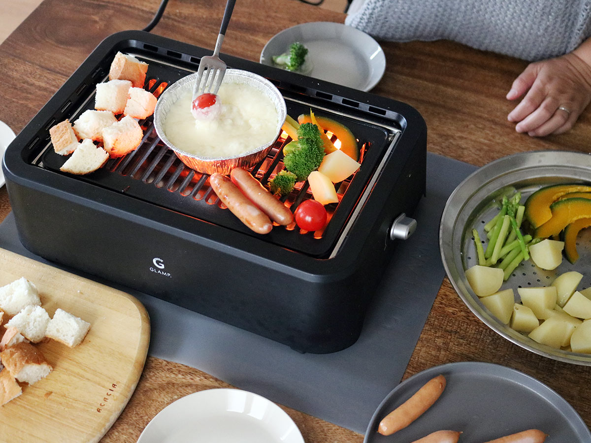 「超少煙グリル」でホームパーティーが盛り上がる！肉巻き＆チーズフォンデュの楽しみ方をご紹介