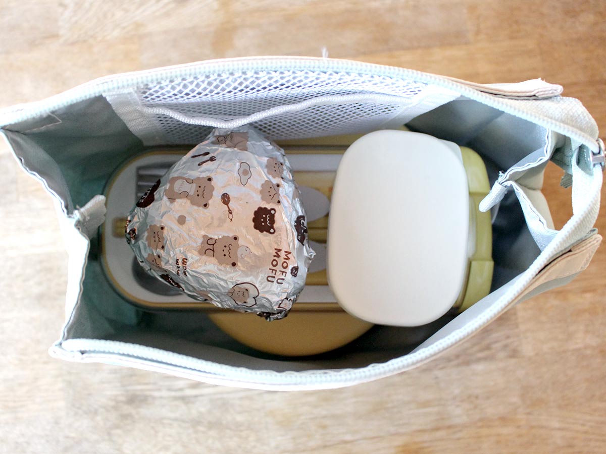 春からの学童弁当に。しっかり入るのにかさばらない！持ち手すっきりランチバッグ