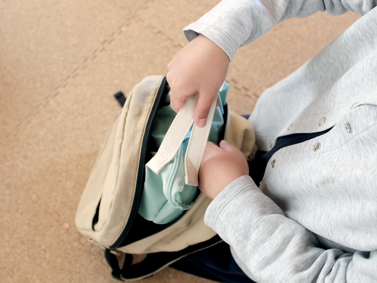 春からの学童弁当に。しっかり入るのにかさばらない！持ち手すっきりランチバッグ